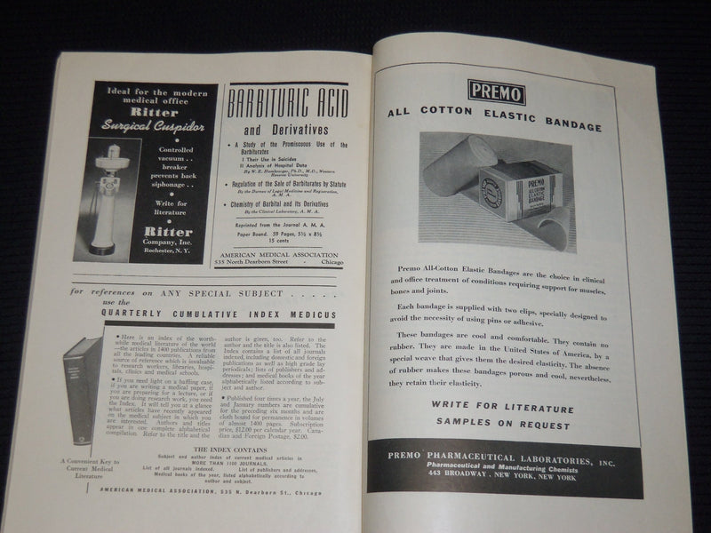 1942 ARCHIVES OF SURGERY BULLETINS LOT OF 3 - AMERICAN MEDICAL ASSOC. - O 2922F