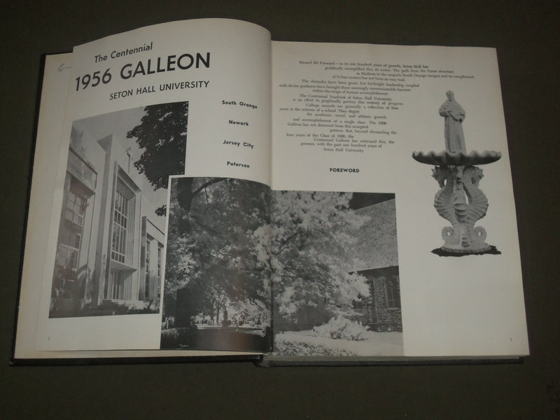 1956 GALLEON SETON HALL UNIVERISTY YEARBOOK - SOUTH ORANGE NEW JERSEY - YB 1362