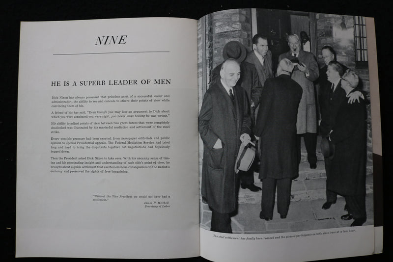 1960 RICHARD NIXON CAMPAIGN BOOK - SOFTCOVER - K 2312