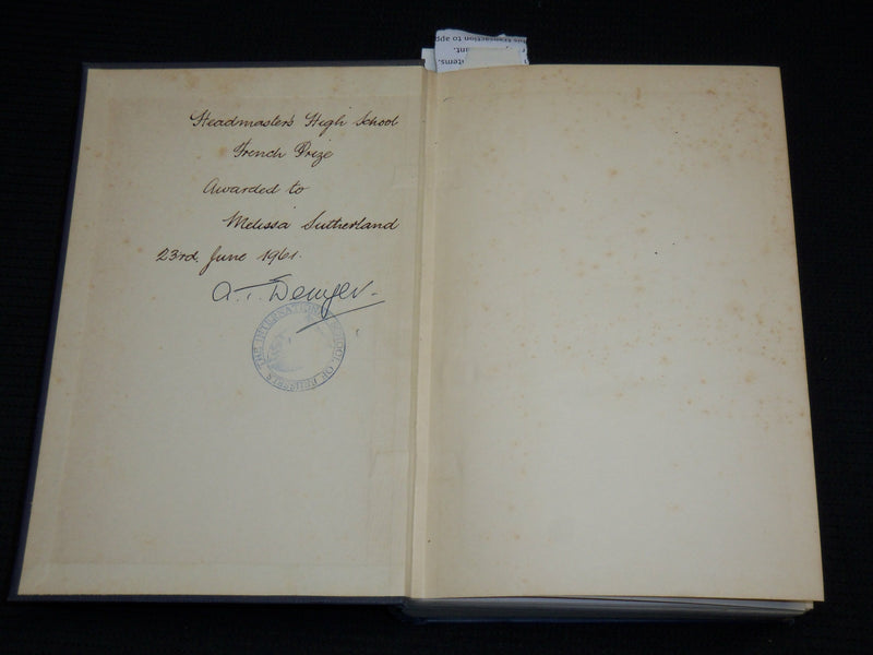 1959 THE OXFORD COMPANION TO FRENCH LITERATURE HARDCOVER BOOK - KD 7415