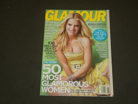 2008 JUNE GLAMOUR MAGAZINE - JESSICA SIMPSON COVER - B 3004