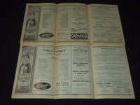 1945 NUANGOLA'S GROVE THEATRE PROGRAMS LOT OF 5 - NUANGOLA, PA - K 709