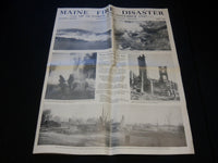 1947 MAINE FIRE DISASTER PICTORIAL REVIEW - GREAT PHOTOS - NP 4251Z