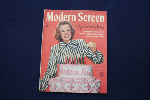 1945 JUNE MODERN SCREEN MAGAZINE - JUNE ALLYSON COVER - E 17271