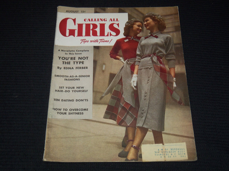 1948 AUGSUT CALLING ALL GIRLS MAGAZINE - EDNA FERBER ARTICLE - E 16260
