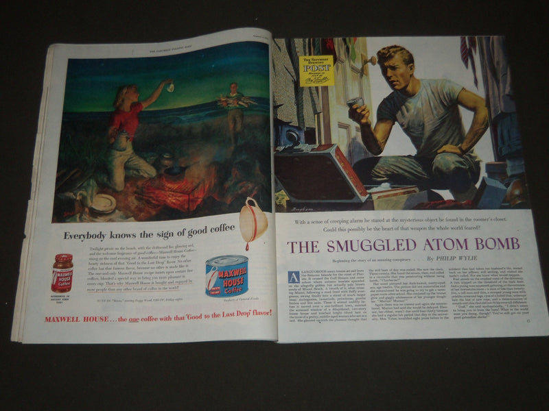 1951 AUGUST 4 THE SATURDAY EVENING POST MAGAZINE - ILLUSTRATED COVER - SP 1879