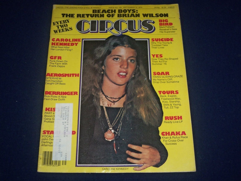 1976 SEPTEMBER 13 CIRCUS MAGAZINE - CAROLINE KENNEDY COVER - PHOTOS - J 1021