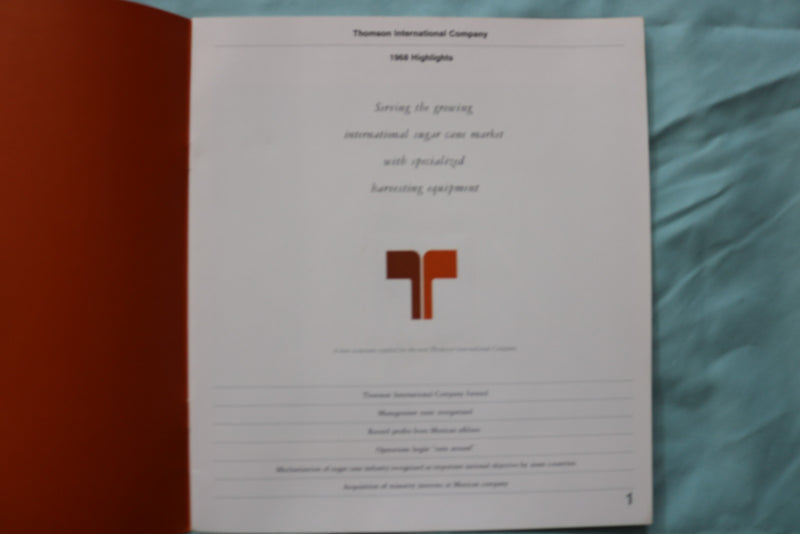 1968 THE SEILON GROUP HIGHLIGHTS - SOFTCOVER BROCHURES - K 3249