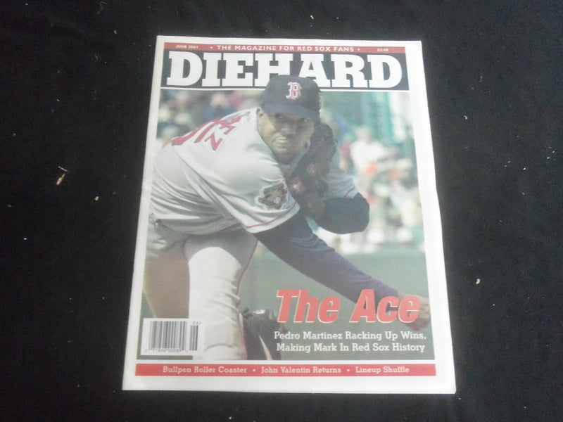 2001 JUNE DIEHARD NEWSPAPER - BOSTON RED SOX - PEDRO MARTINEZ - NP 5868