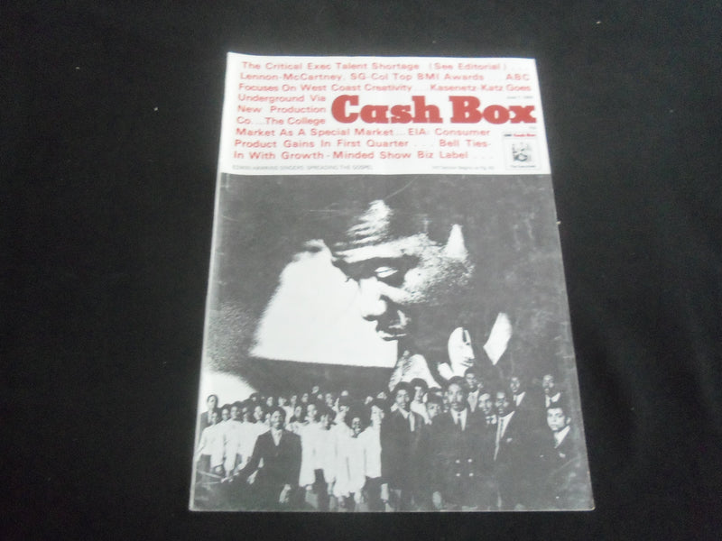 1969 JUNE 7 CASH BOX MAGAZINE - EDWIN HAWKINS SINGERS COVER - SP 9338E