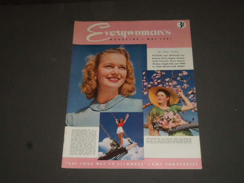 1941 MAY EVERYWOMAN'S MAGAZINE - GREAT COVER, PHOTOS, STORIES AND ADS - SP 7725