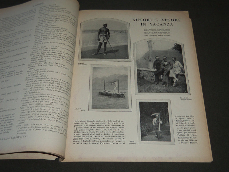1923 SEPT 1 COMOEDIA ITALIAN MAGAZINE - PAOLA BORBONI COVER - ST 5155