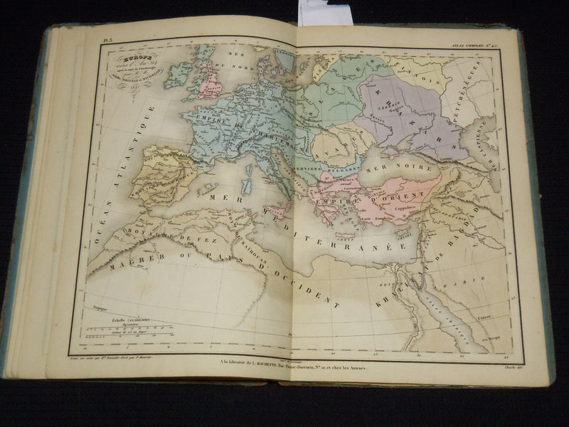 1842 PETIT ATLAS DE GEOGRAPHIE DU MOYEN AGE FRENCH ATLAS - GREAT MAPS - KD 7973