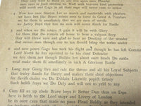 1875 SONG OF THE MINUTE MAN SINGLE PAGE - GEO R. CURWEN - MASSACHUSETTS - J 7000