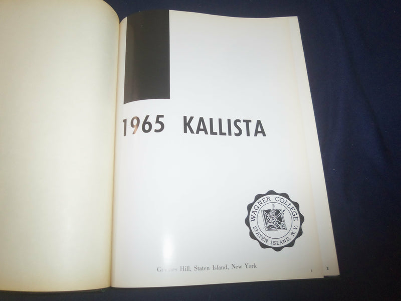 1965 CONTRAST WAGNER COLLEGE YEARBOOK - STATEN ISLAND, NEW YORK - YB 2400