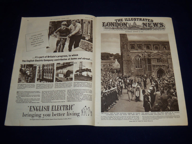 1955 AUGUST 13 ILLUSTRATED LONDON NEWS MAGAZINE - SHRINE OF WALES - E 8016