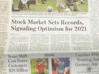 2021 FEBRUARY 25 THE WALL STREET JOURNAL - STOCK MARKET SETS RECORDS