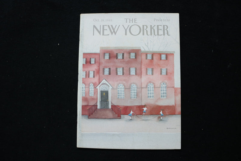 1985 OCTOBER 28 NEW YORKER MAGAZINE - GREAT ILLUSTRATED COVER - NY 3202