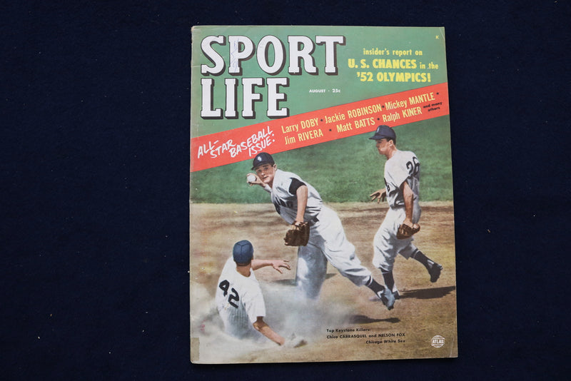 1952 AUGUST SPORT LIFE MAGAZINE - NELLIE FOX COVER - E 11848
