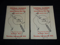 1952 CENTRAL ILLINOIS ANNUAL SPRING BULL SALE CATALOG LOT OF 2 - J 9092