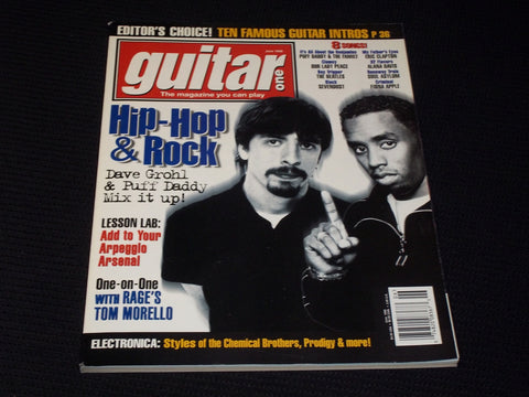 1998 JUNE GUITAR ONE MAGAZINE - DAVE GROHL & PUFF DADDY FRONT COVER - E 278