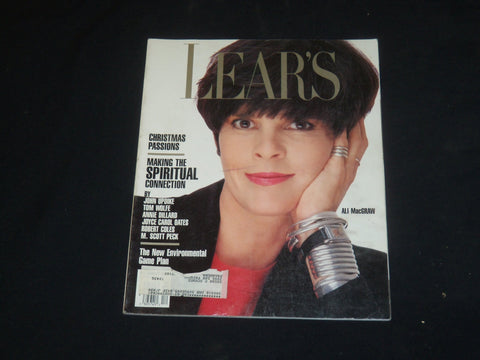 1989 DECEMBER LEAR'S MAGAZINE - ALI MACGRAW COVER - SP 4221