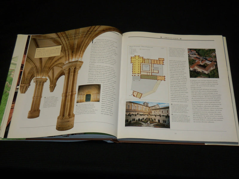 1996 ABBAZIE E MONASTERI D'ITALIA HARDCOVER BOOK - ITALIAN TEXT - R 718F