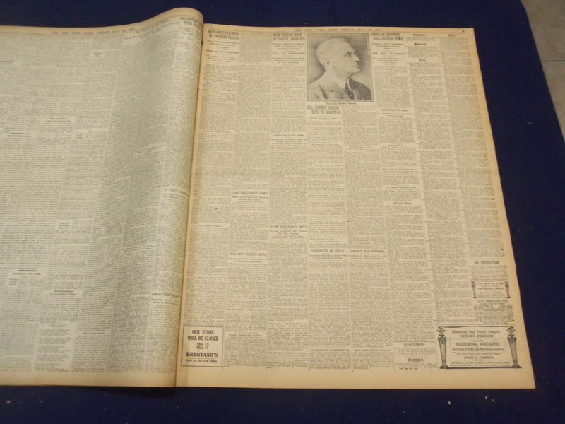 1919 MAY 30 NEW YORK TIMES - NC-4 GOES TO PLYMOUTH - NT 9254