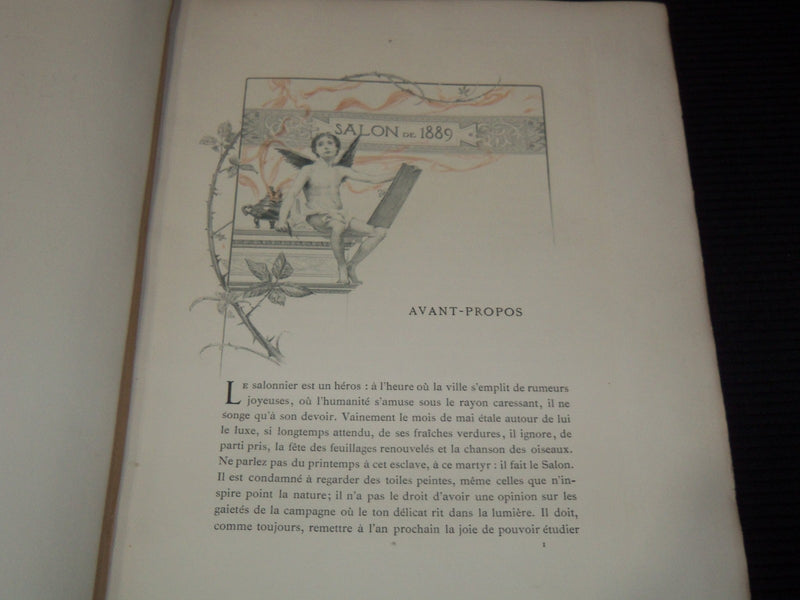 1889 SALON DE PAUL MANTZ CENT PLANCHES EN PHOTOGRAVURE VOLUME - KD 5403H