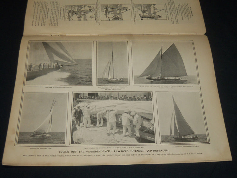1901 JUNE 22 LESLIE'S WEEKLY MAGAZINE -BENGAL LANCERS AT EXCITING SPORT- NP 4410