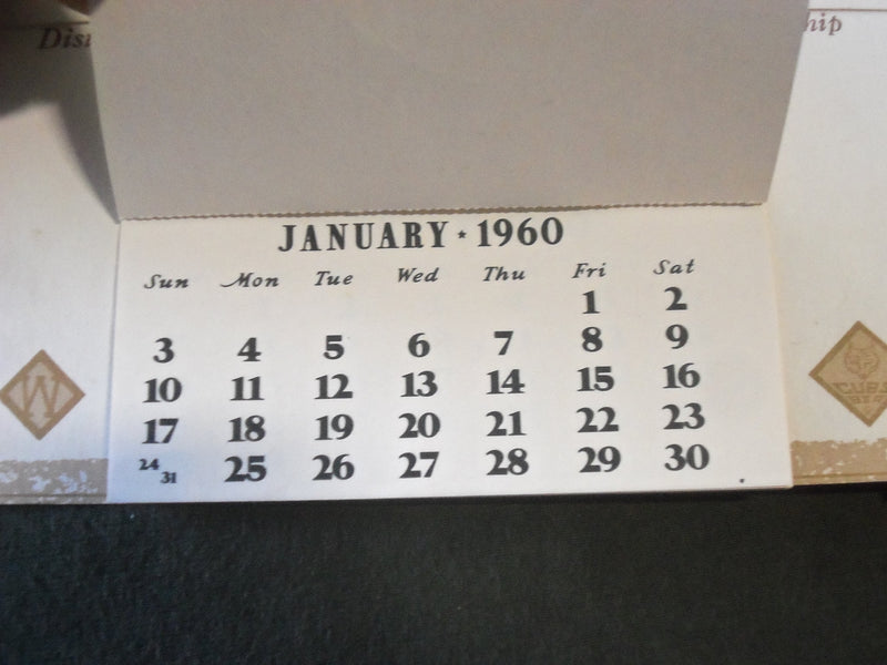 1910-1960 BOY SCOUTS CALENDAR - RICHARDS - NORMAN ROCKWELL ILLUSTRATION - J 2705