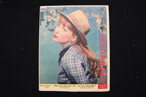 1958 MAY 4 CHICAGO SUNDAY TRIBUNE MAGAZINE - SHIRLEY MACLAINE COVER - E 25495