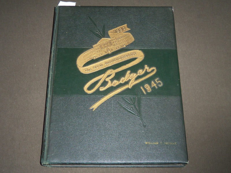 1945 THE BADGER UNIVERSITY OF WISCONSIN YEARBOOK - MADISON WI - PHOTOS - YB 1254