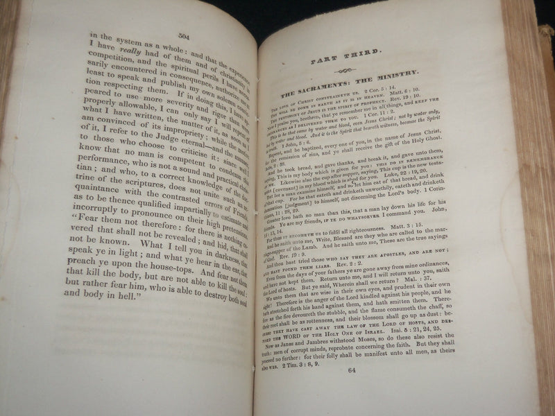 1833 QUAKERISM NOT CHRISTIANITY SAMUEL COX HARDCOVER BOOK - KD 6614