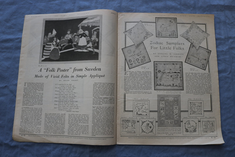 1934 APRIL HOME ARTS NEEDLECRAFT MAGAZINE - STORIES/ILLUSTRATIONS/ADS - SP 4784W