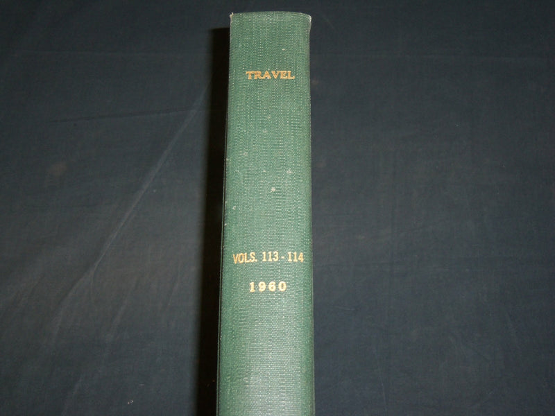 1960 JANUARY-DECEMBER TRAVEL MAGAZINE BOUND VOLUME - GREAT COVERS - KD 6003