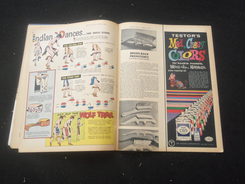 1964 APRIL BOYS' LIFE MAGAZINE - NICE ILLUSTRATED COVER - ST 3770W
