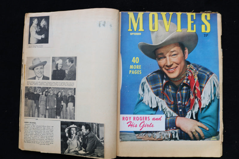 ROY ROGERS AND OTHER COWBOY STARS SCRAPBOOK - MANY PHOTOS - E 26436