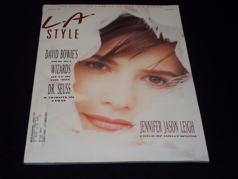 1992 JANUARY L.A. STYLE MAGAZINE - JENNIFER JASON LEIGH FRONT COVER - E 20198