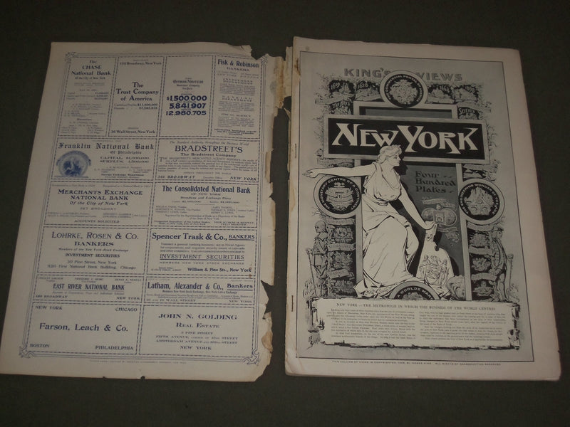1905 KING'S VIEWS NEW YORK SOFTCOVER BOOK - GREAT ILLISTRATIONS - J 2600