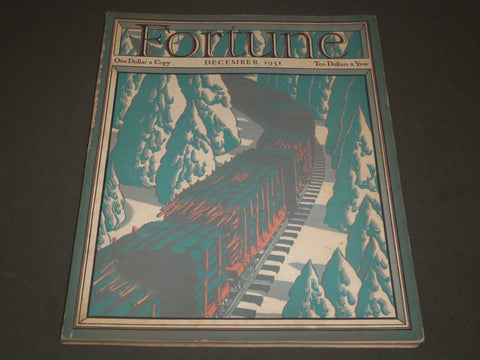 1931 DECEMBER FORTUNE MAGAZINE - GREAT COVER & ADS - F 23