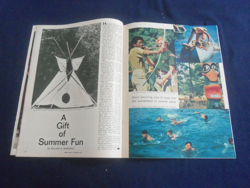 1972 DECEMBER BOYS' LIFE MAGAZINE - JEAN RATELLE COVER - SP 6481X