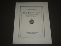 1916 UNIVERSITY OF KANSAS 44TH ANNUAL COMMENCEMENT PROGRAM - J 2323