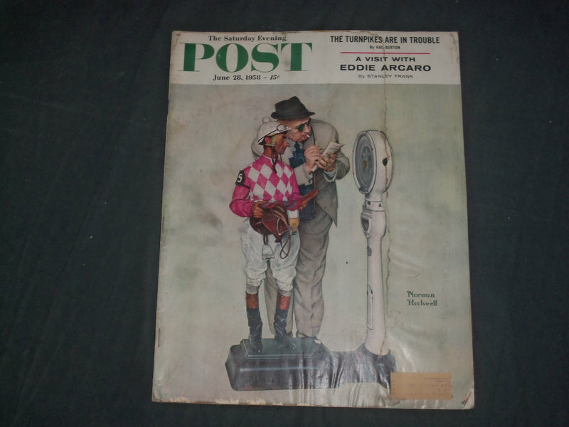 1958 JUNE 28 THE SATURDAY EVENING POST MAGAZINE-NORMAN ROCKWELL COVER- SP 2481H