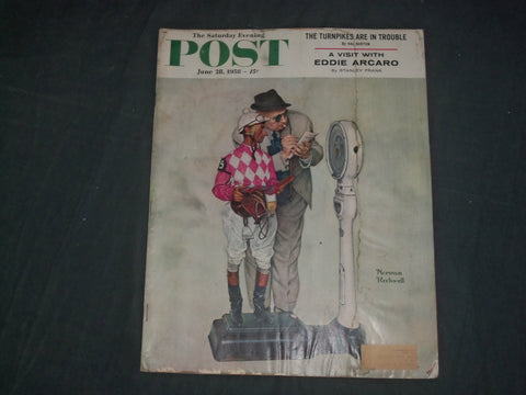 1958 JUNE 28 THE SATURDAY EVENING POST MAGAZINE-NORMAN ROCKWELL COVER- SP 2481H