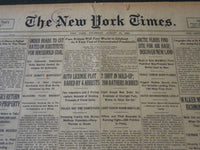 1925 AUGUST 13 NEW YORK TIMES - ARCTIC FLIERS FIND SITE FOR AIR BASE - NT 5431