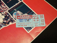 1974-1977 TEXAS RANGERS SCORECARD LOT OF 4 & TICKET STUB - O 3027B