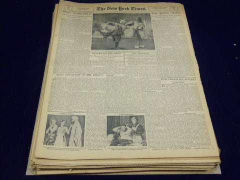 1946 NY TIMES SUNDAY DRAMA SECTIONS LOT OF 42 - ANNIE GET YOUR GUN - UP 8