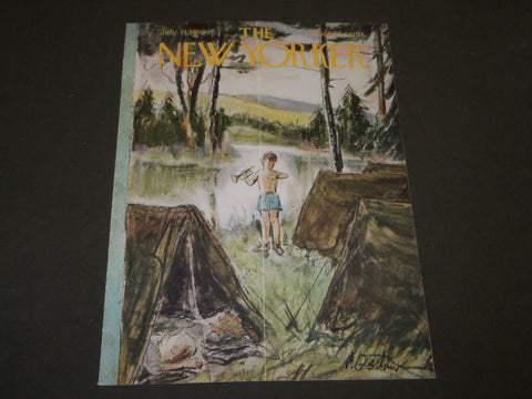 1959 JULY 11 NEW YORKER MAGAZINE FRONT COVER ONLY - GREAT ART FOR FRAMING