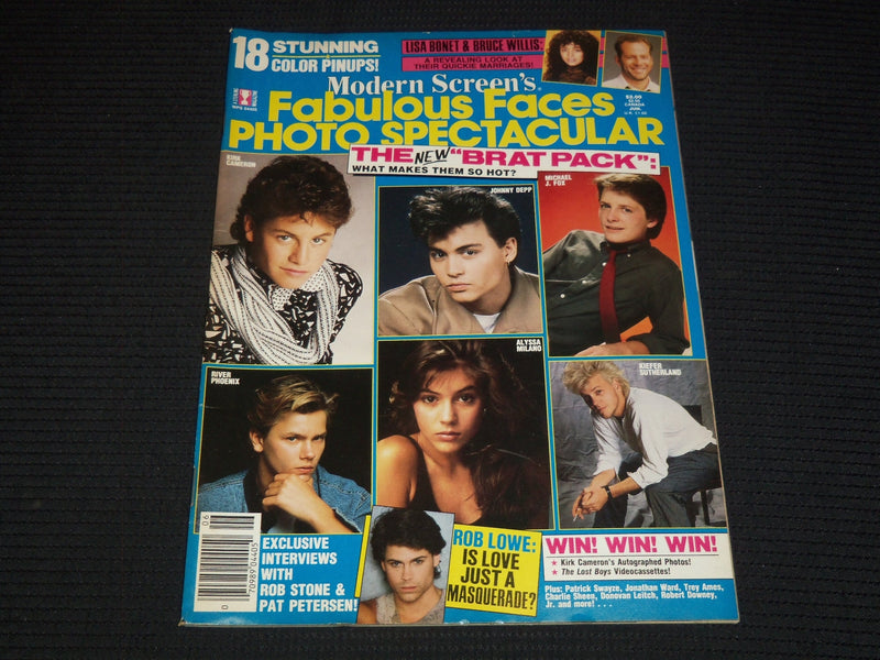 1988 JUNE MODERN SCREEN'S FABULOUS FACES MAGAZINE - ALYSSA MILANO - E 14901